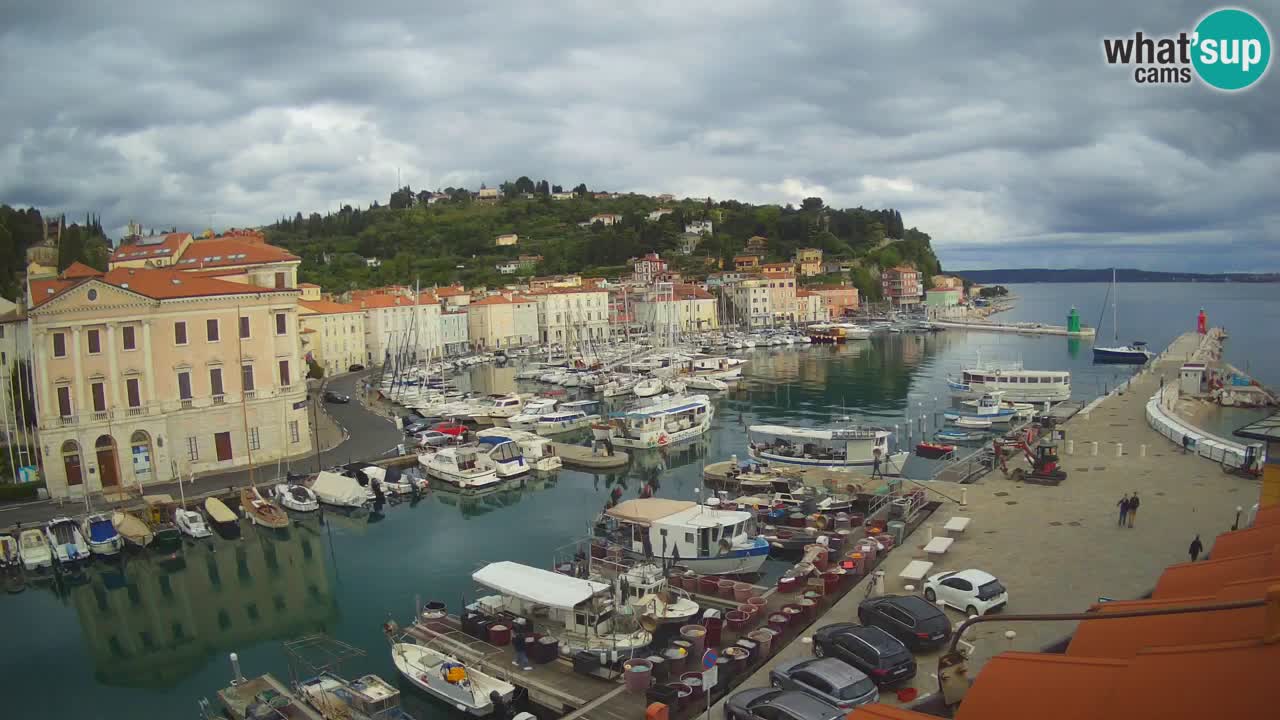Live webcam da Pirano “Mandrač” – Splendida vista live da Villa Piranesi