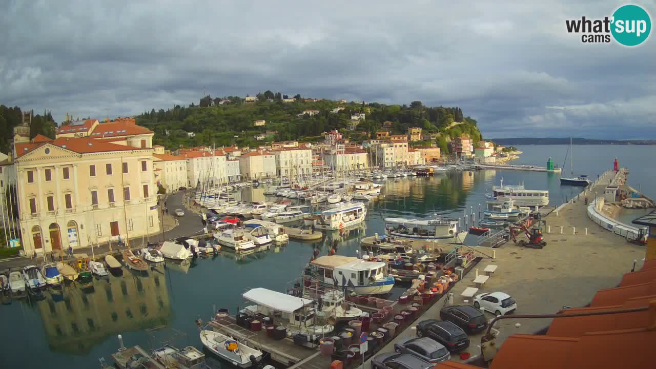 Live webcam from Piran “Mandrač” – Amazing live view from Villa Piranesi