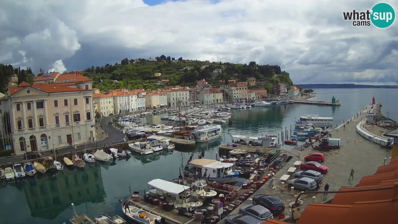 Live webcam da Pirano “Mandrač” – Splendida vista live da Villa Piranesi