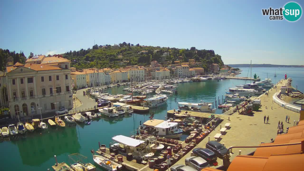 Live webcam from Piran “Mandrač” – Amazing live view from Villa Piranesi