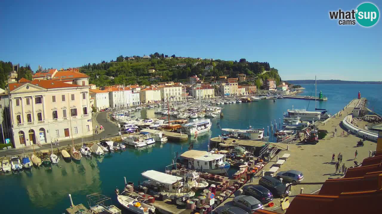 Live webcam from Piran “Mandrač” – Amazing live view from Villa Piranesi