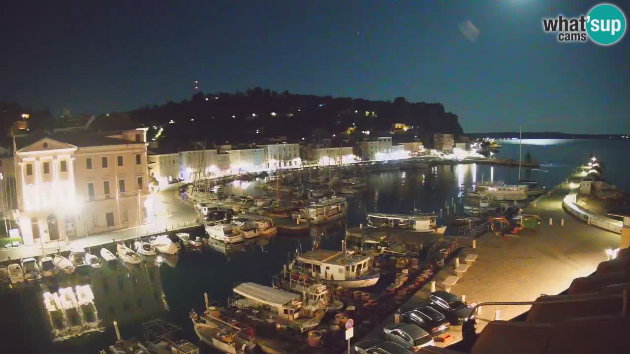 Live webcam da Pirano “Mandrač” – Splendida vista live da Villa Piranesi