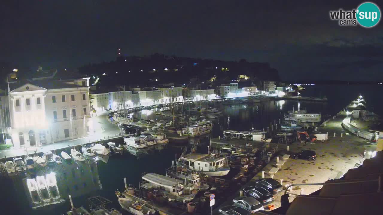Live webcam da Pirano “Mandrač” – Splendida vista live da Villa Piranesi