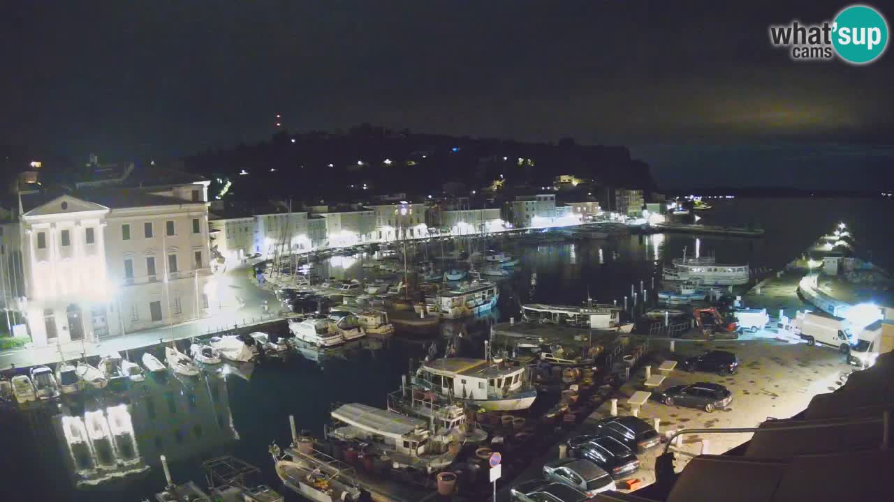 Live webcam da Pirano “Mandrač” – Splendida vista live da Villa Piranesi