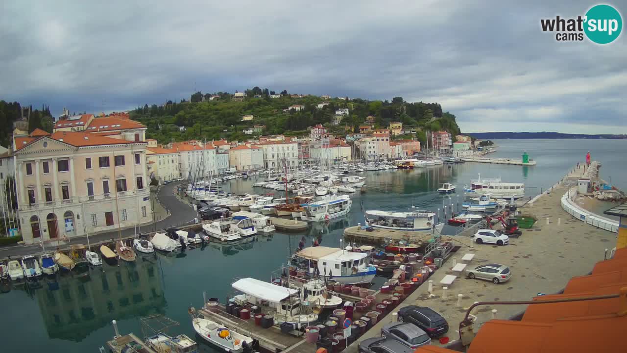 Live webcam da Pirano “Mandrač” – Splendida vista live da Villa Piranesi