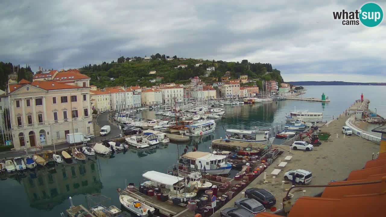 Live webcam from Piran “Mandrač” – Amazing live view from Villa Piranesi