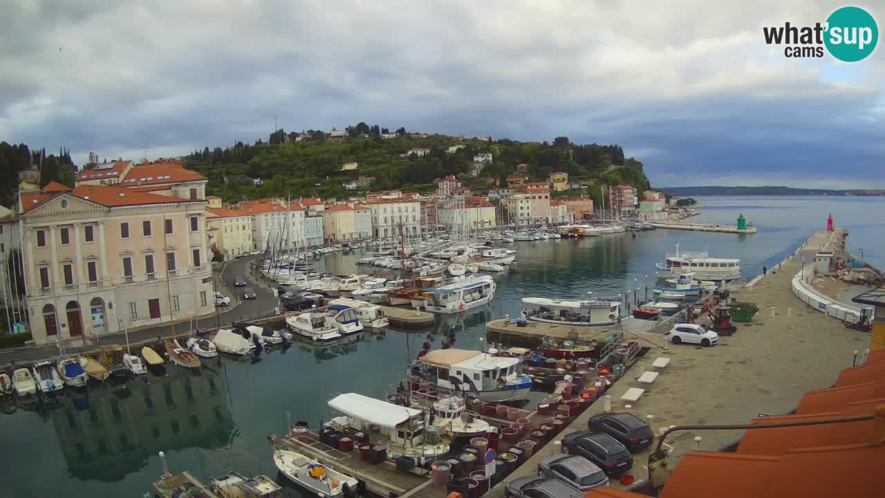 Live webcam from Piran “Mandrač” – Amazing live view from Villa Piranesi