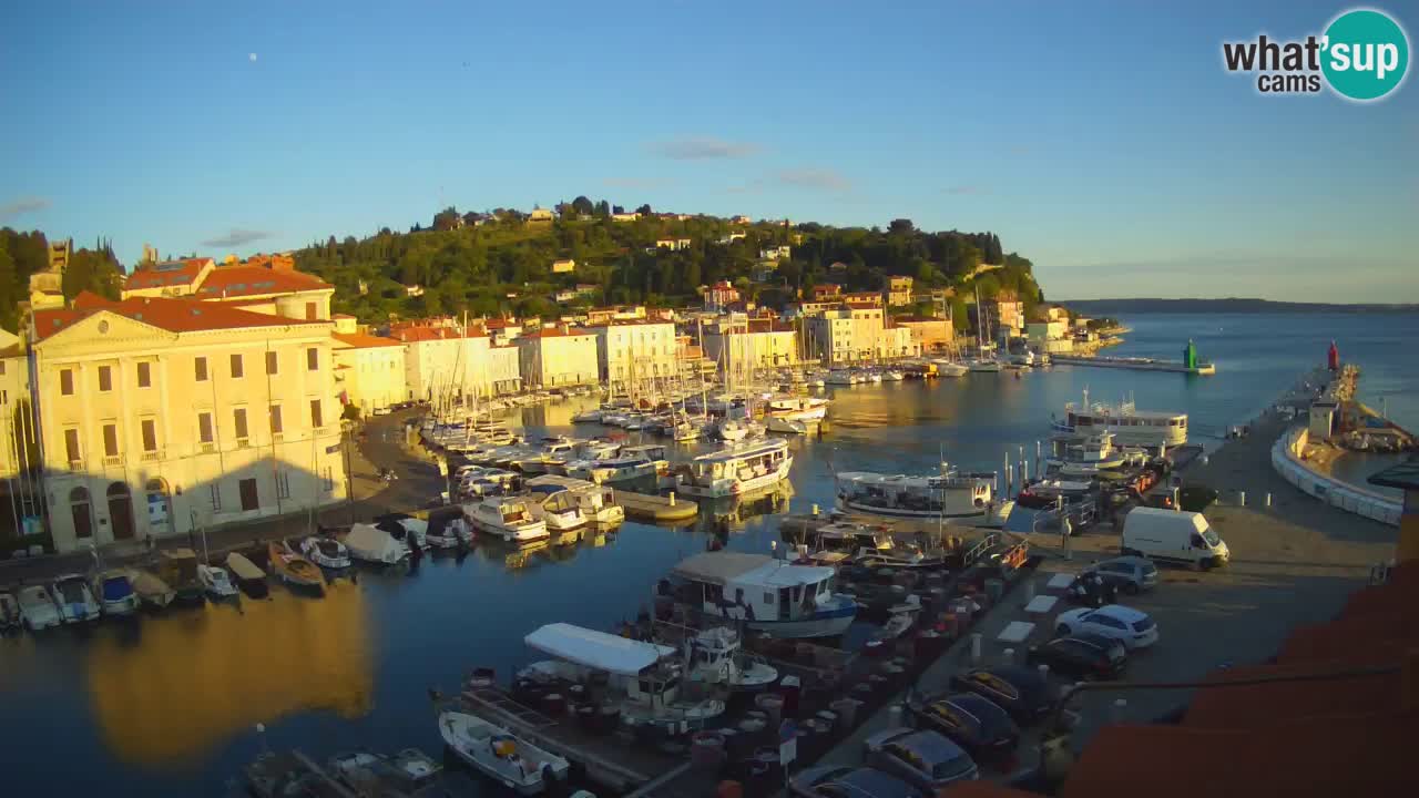 Live-Webcam aus Piran “Mandrač” – Erstaunliche Live-Ansicht von Villa Piranesi