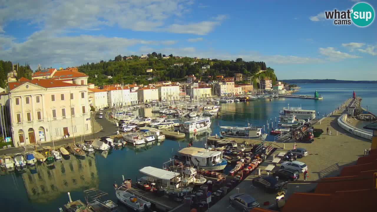 Live webcam from Piran “Mandrač” – Amazing live view from Villa Piranesi