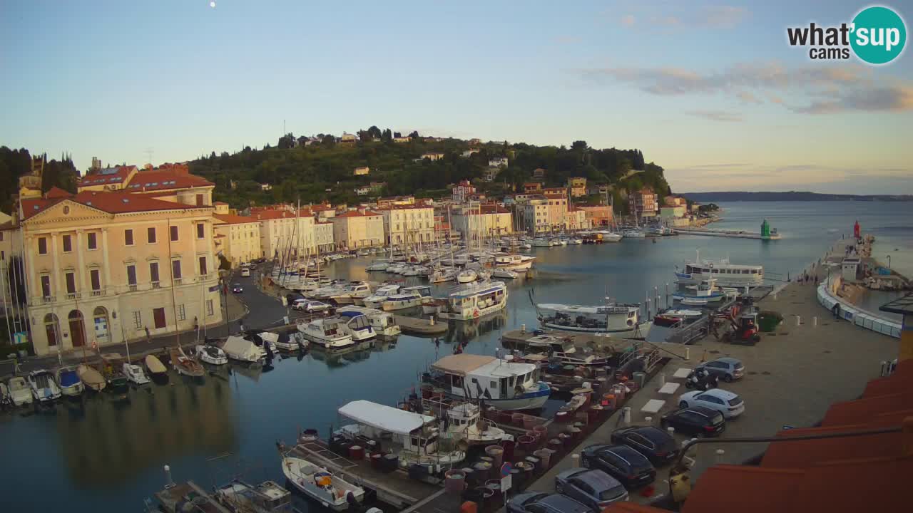 Live webcam da Pirano “Mandrač” – Splendida vista live da Villa Piranesi