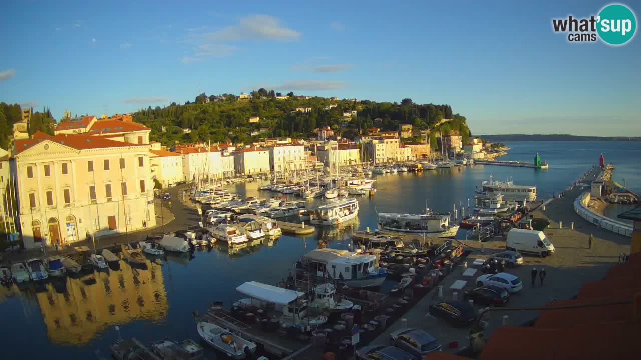 Live webcam from Piran “Mandrač” – Amazing live view from Villa Piranesi