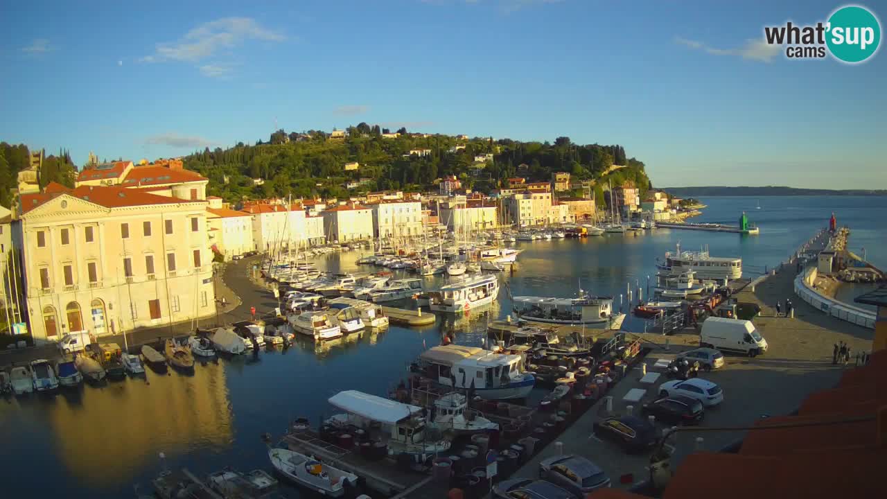 Live webcam da Pirano “Mandrač” – Splendida vista live da Villa Piranesi