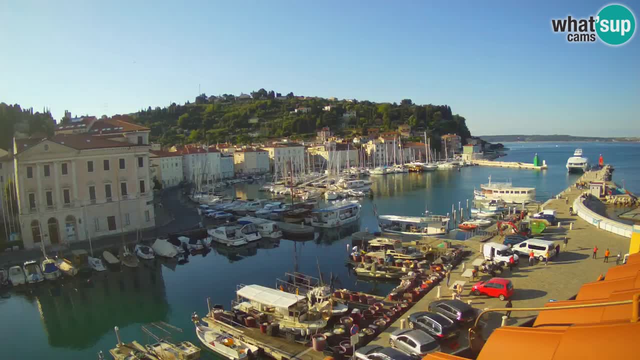Live-Webcam aus Piran “Mandrač” – Erstaunliche Live-Ansicht von Villa Piranesi
