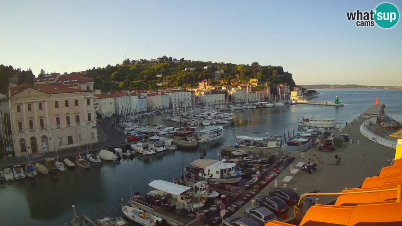 Live webcam from Piran “Mandrač” – Amazing live view from Villa Piranesi