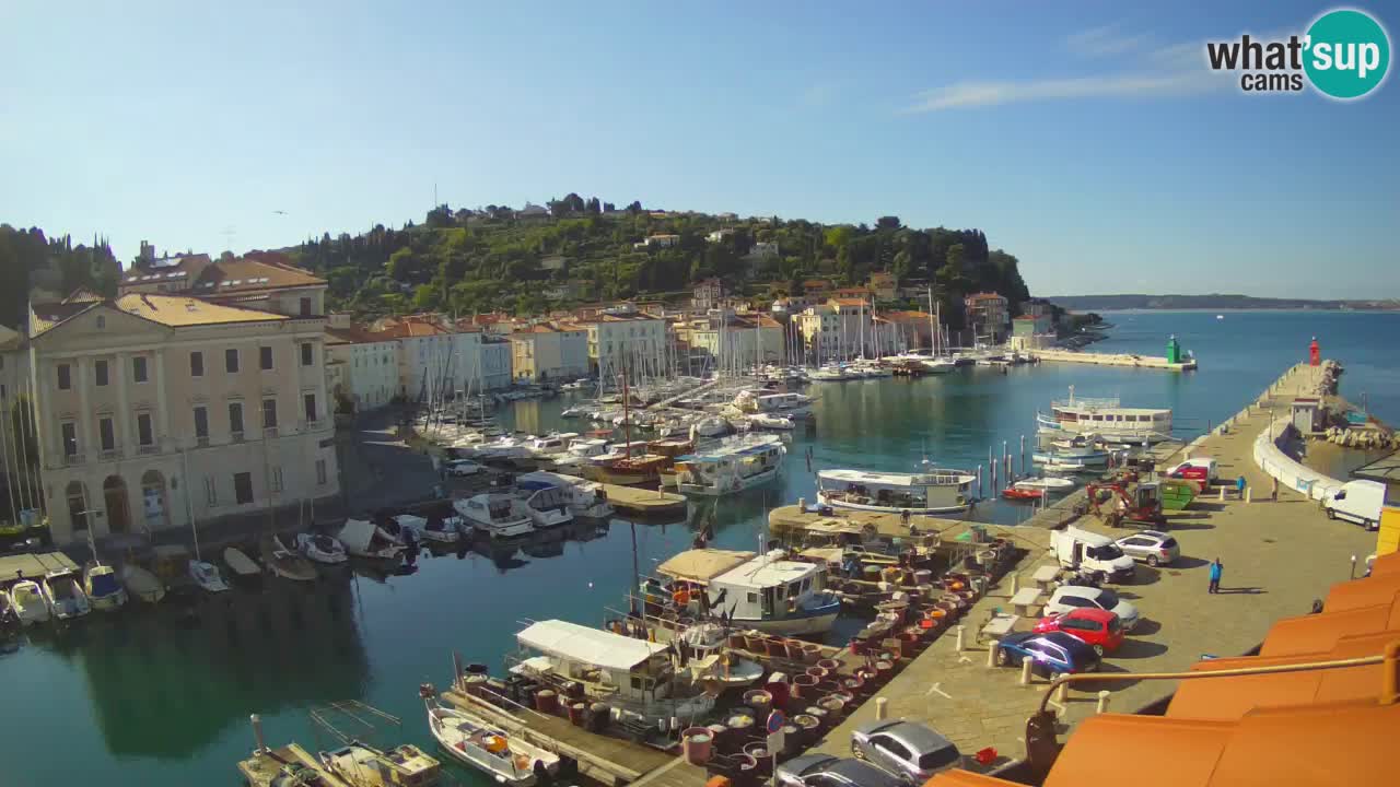 Live webcam from Piran “Mandrač” – Amazing live view from Villa Piranesi