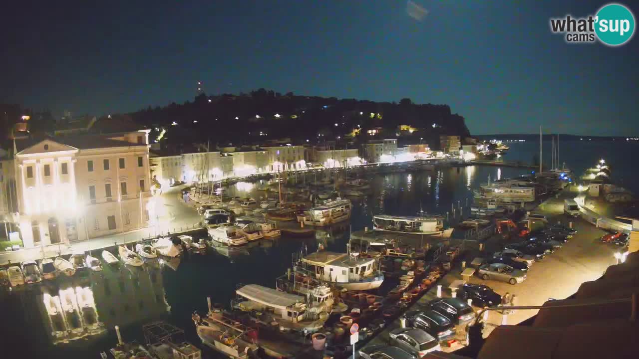 Live webcam da Pirano “Mandrač” – Splendida vista live da Villa Piranesi