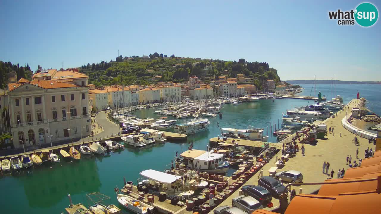 Live-Webcam aus Piran “Mandrač” – Erstaunliche Live-Ansicht von Villa Piranesi