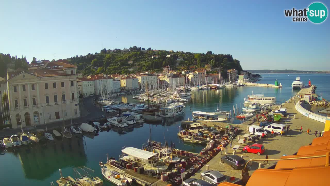 Live-Webcam aus Piran “Mandrač” – Erstaunliche Live-Ansicht von Villa Piranesi