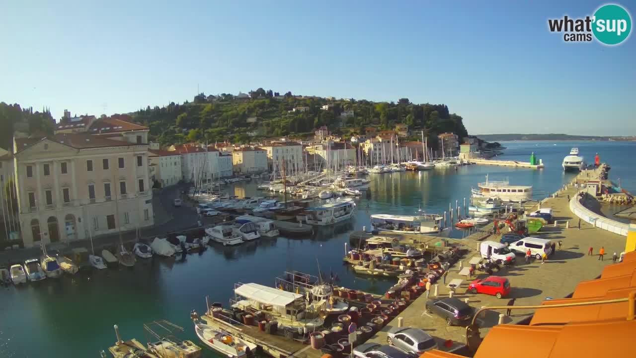 Live-Webcam aus Piran “Mandrač” – Erstaunliche Live-Ansicht von Villa Piranesi
