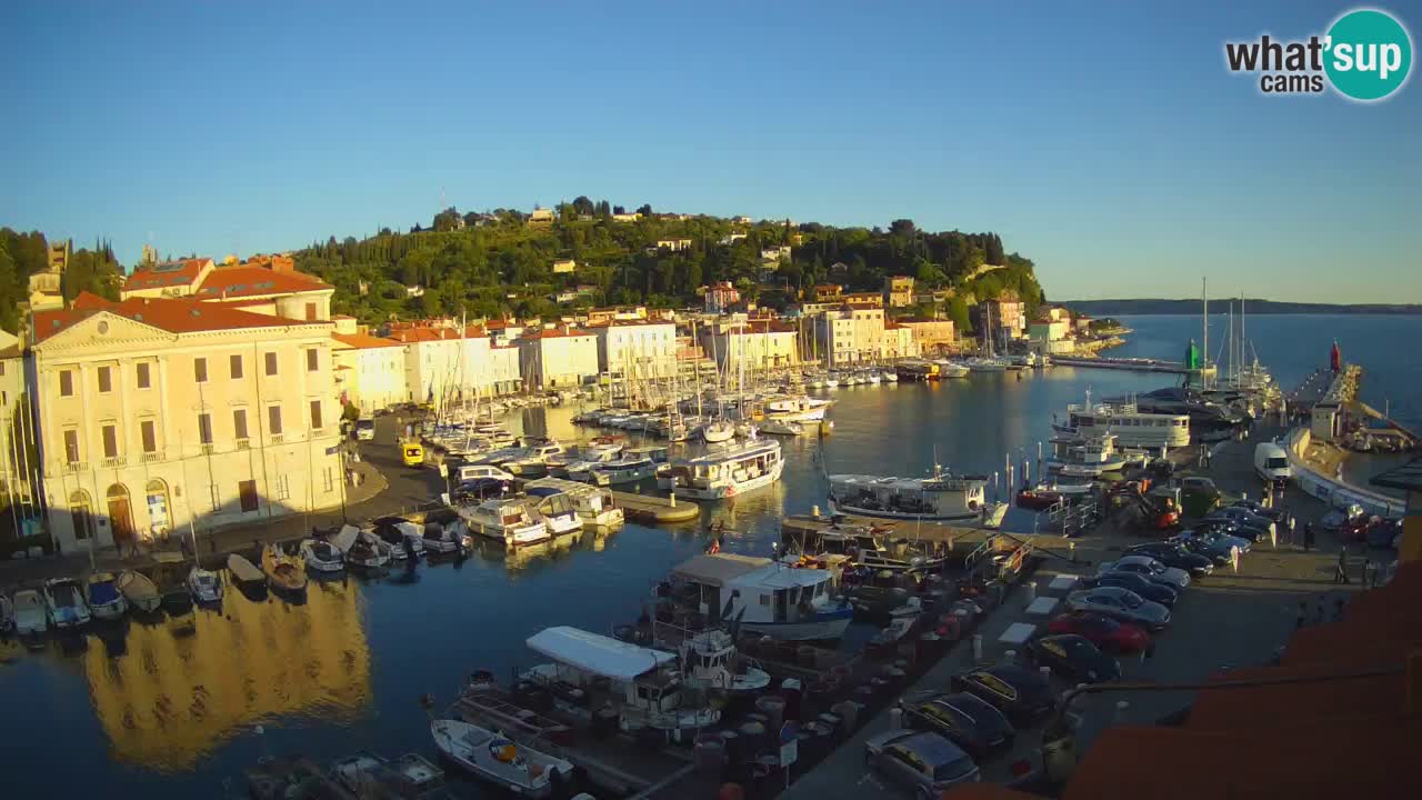 Live webcam da Pirano “Mandrač” – Splendida vista live da Villa Piranesi