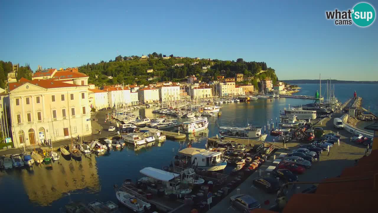 Live webcam da Pirano “Mandrač” – Splendida vista live da Villa Piranesi