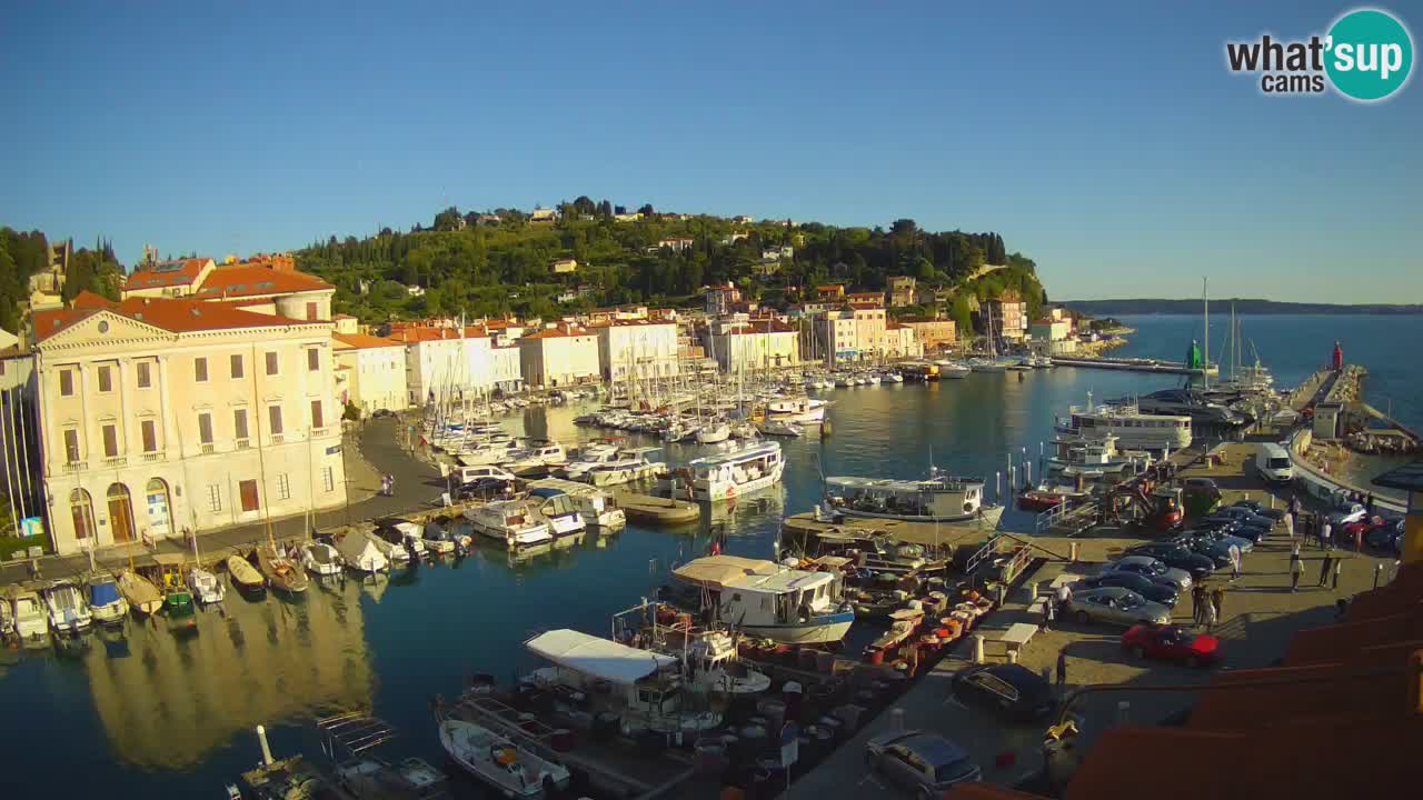 Live webcam da Pirano “Mandrač” – Splendida vista live da Villa Piranesi