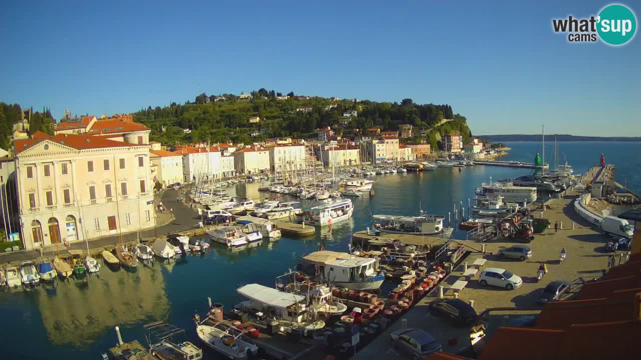 Live webcam from Piran “Mandrač” – Amazing live view from Villa Piranesi
