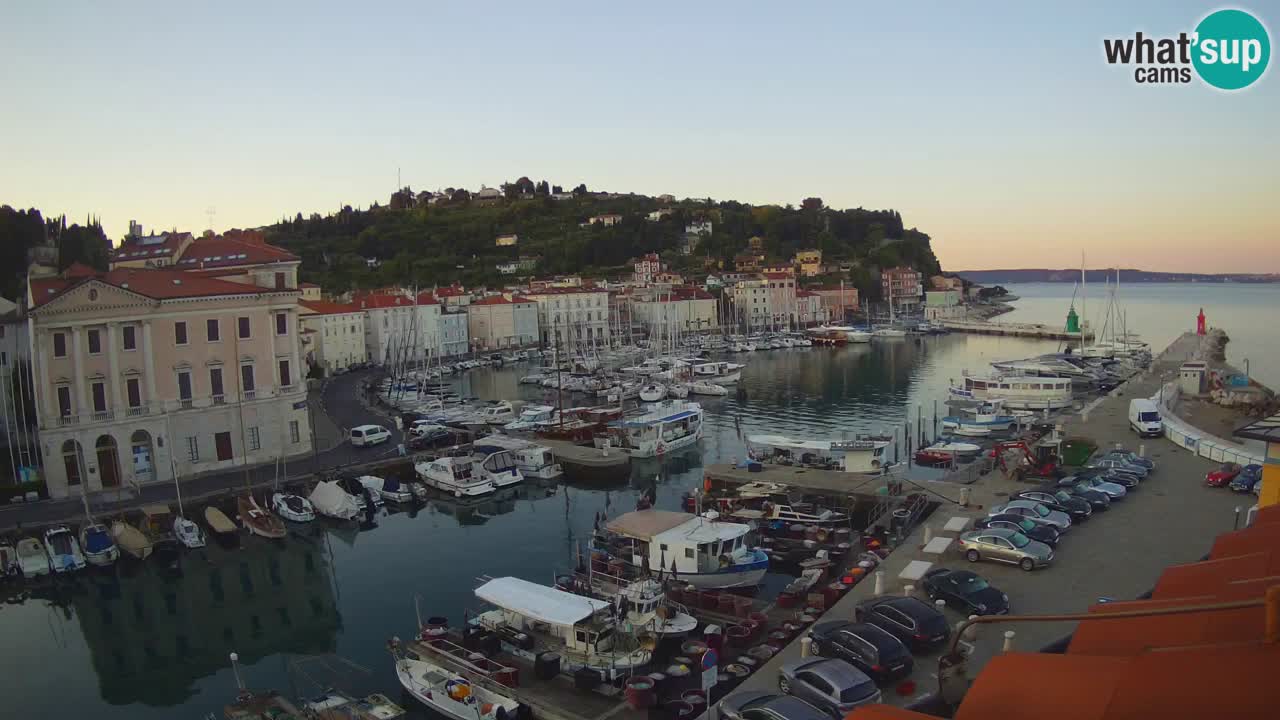 Live webcam da Pirano “Mandrač” – Splendida vista live da Villa Piranesi