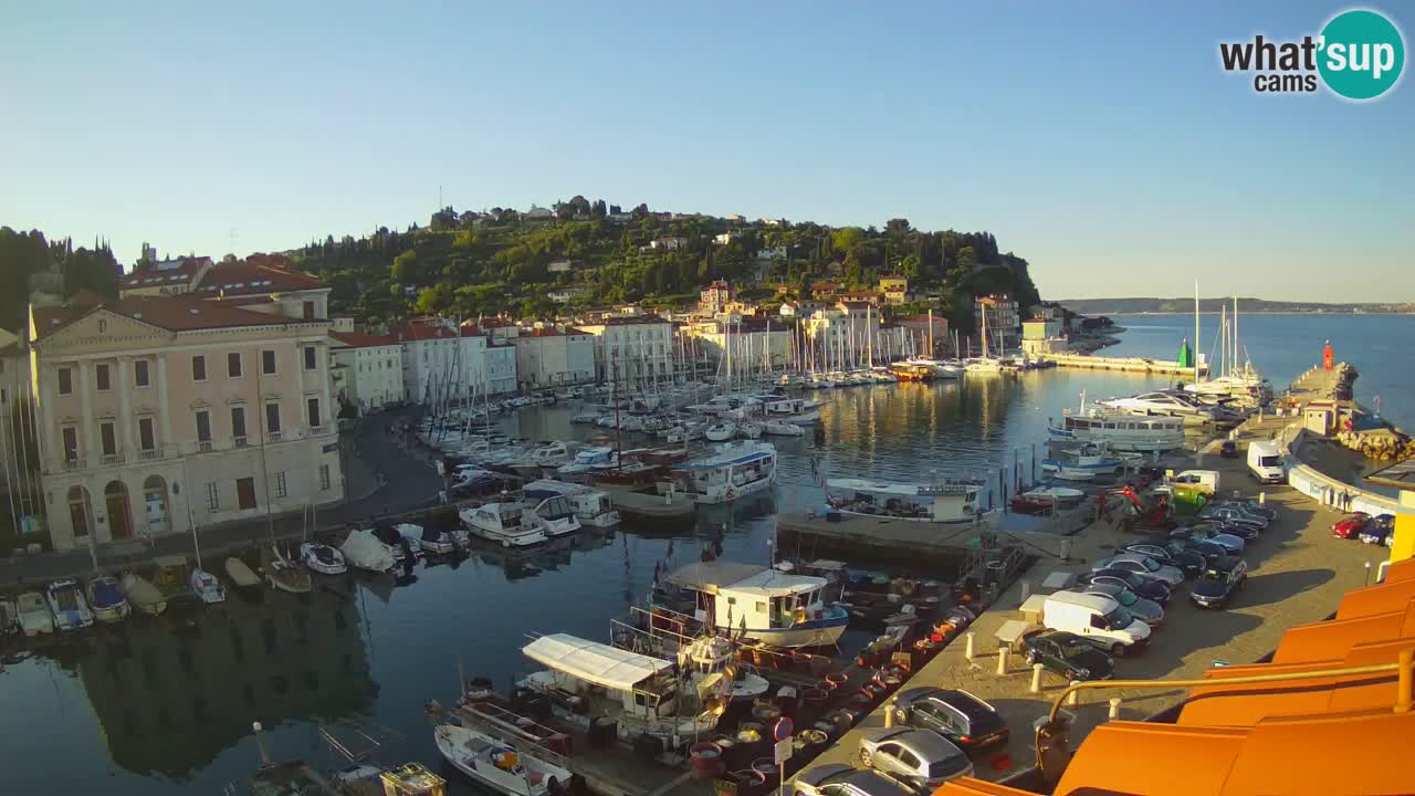 Live webcam from Piran “Mandrač” – Amazing live view from Villa Piranesi
