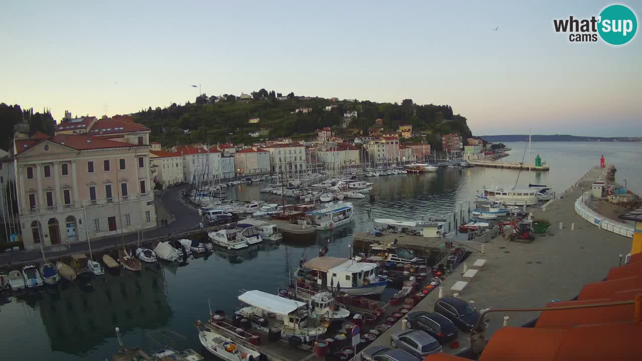 Live webcam da Pirano “Mandrač” – Splendida vista live da Villa Piranesi