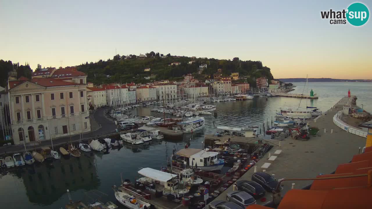 Live webcam from Piran “Mandrač” – Amazing live view from Villa Piranesi