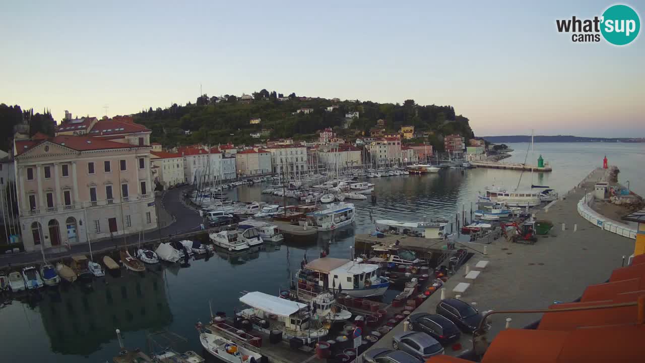 Live webcam da Pirano “Mandrač” – Splendida vista live da Villa Piranesi