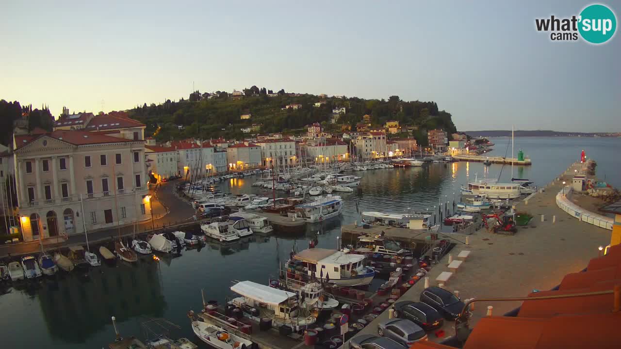 Live webcam da Pirano “Mandrač” – Splendida vista live da Villa Piranesi