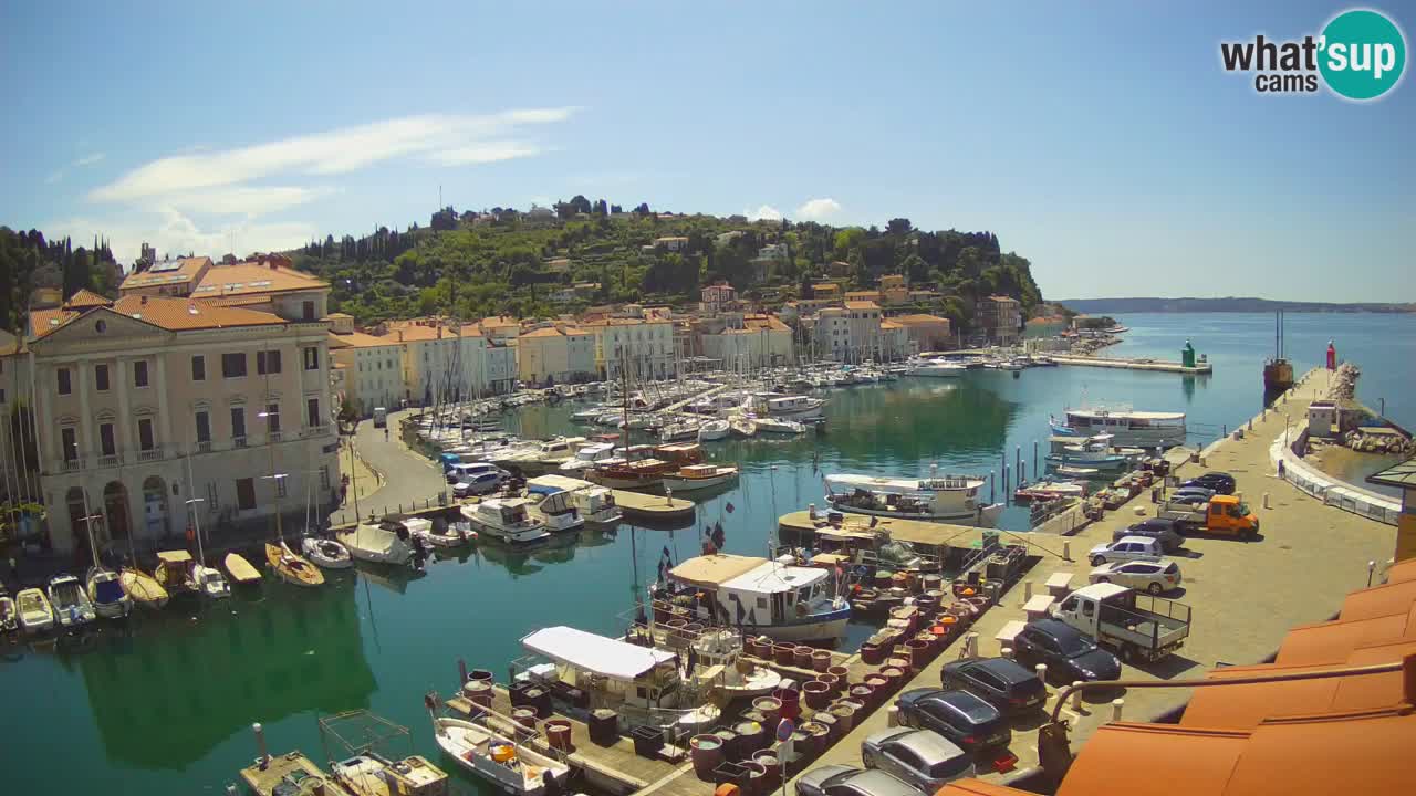 Live webcam da Pirano “Mandrač” – Splendida vista live da Villa Piranesi