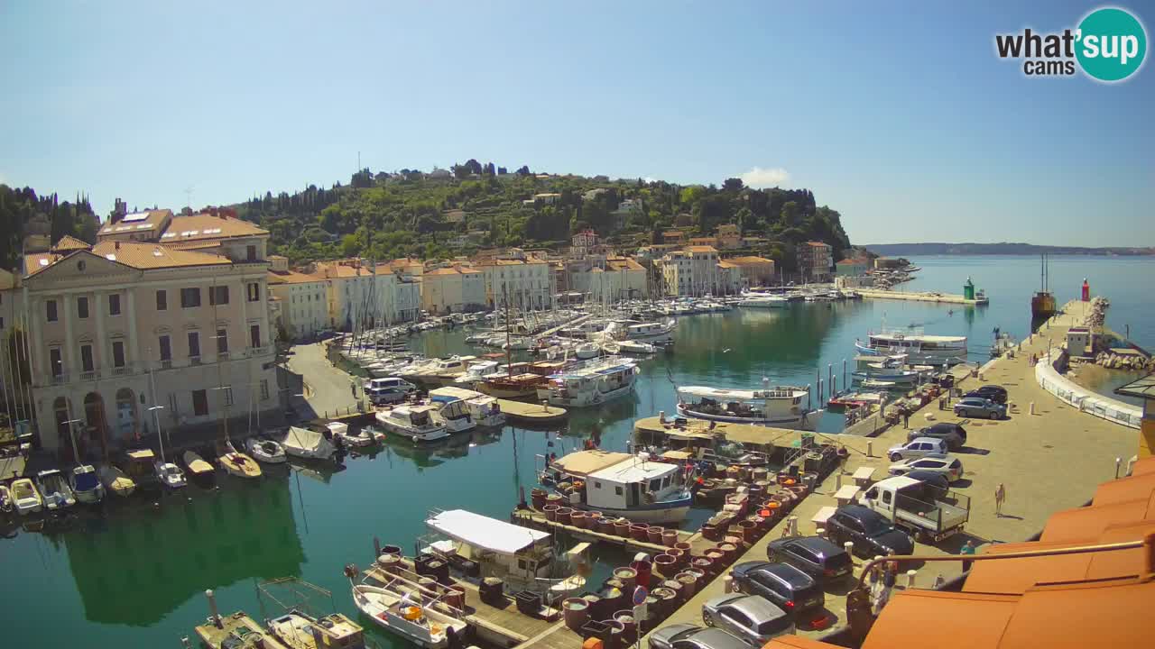 Live-Webcam aus Piran “Mandrač” – Erstaunliche Live-Ansicht von Villa Piranesi