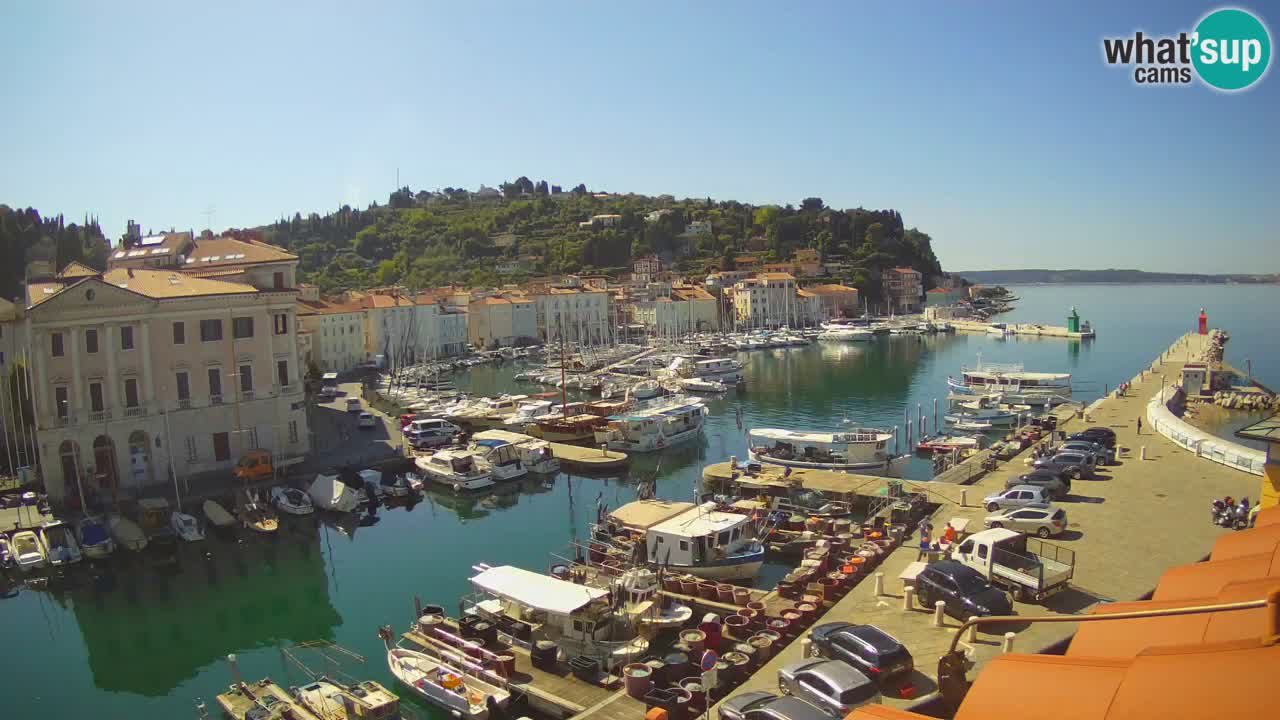 Live webcam from Piran “Mandrač” – Amazing live view from Villa Piranesi