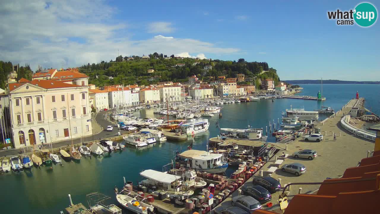 Live webcam from Piran “Mandrač” – Amazing live view from Villa Piranesi
