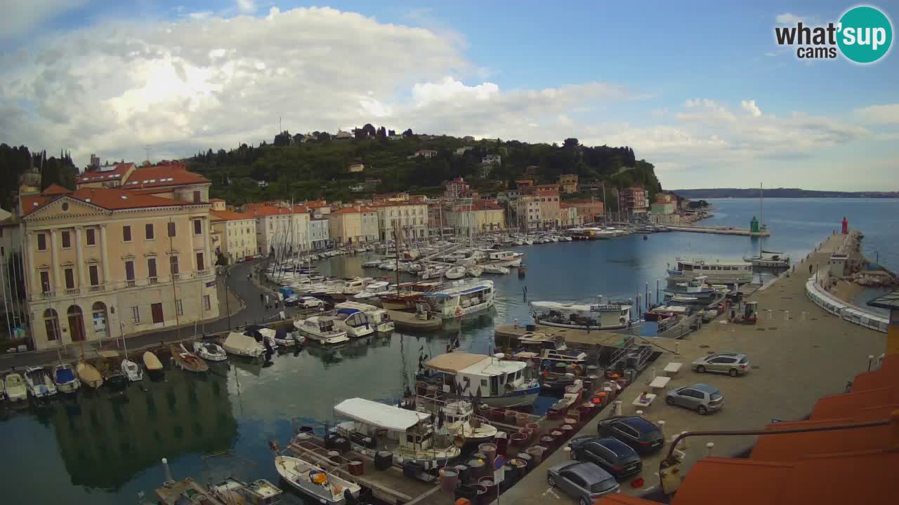 Live webcam da Pirano “Mandrač” – Splendida vista live da Villa Piranesi