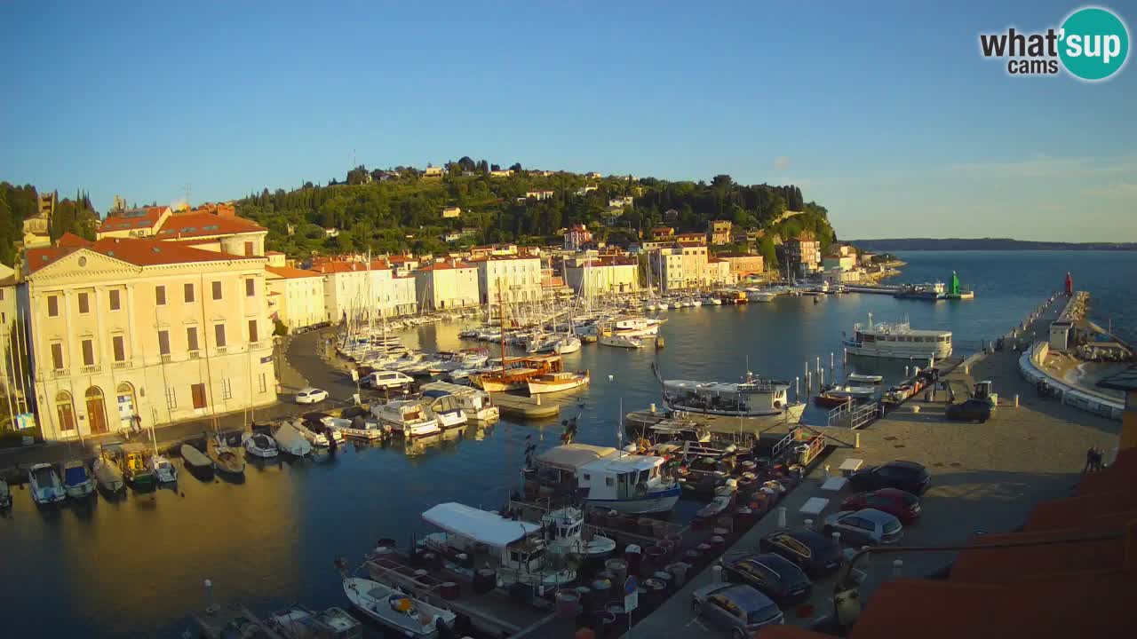 Live webcam da Pirano “Mandrač” – Splendida vista live da Villa Piranesi