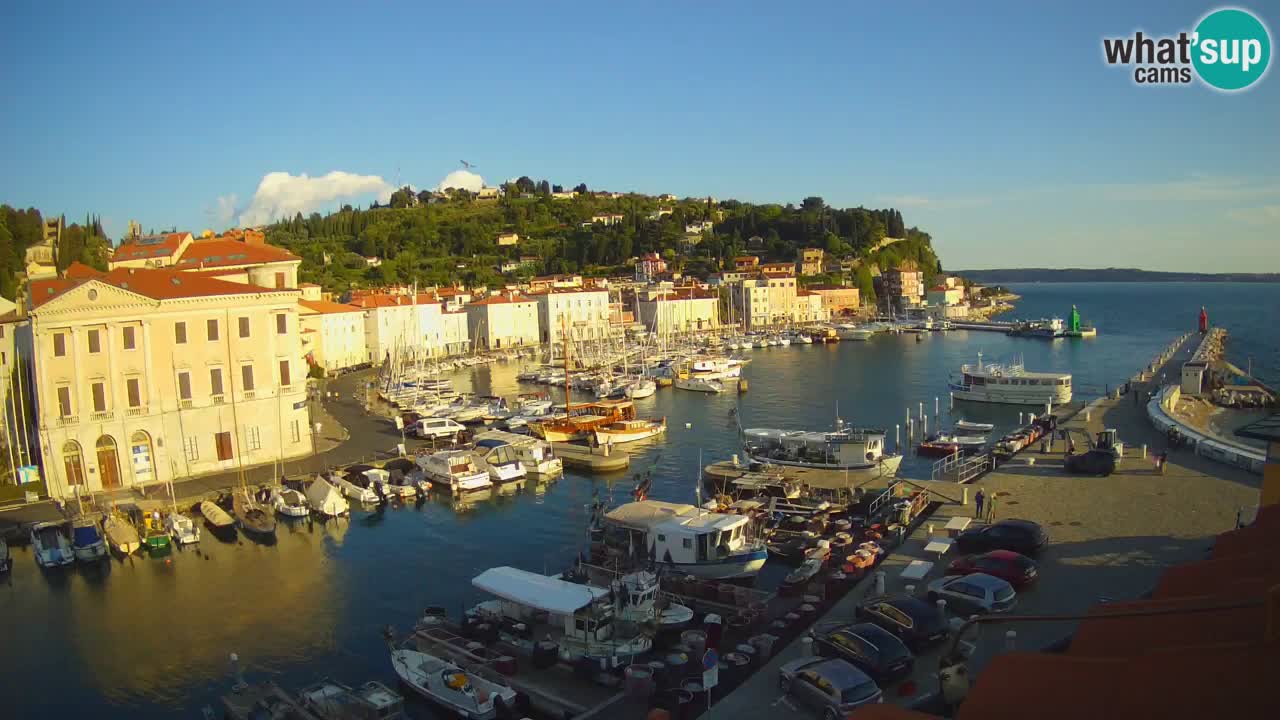 Live webcam da Pirano “Mandrač” – Splendida vista live da Villa Piranesi