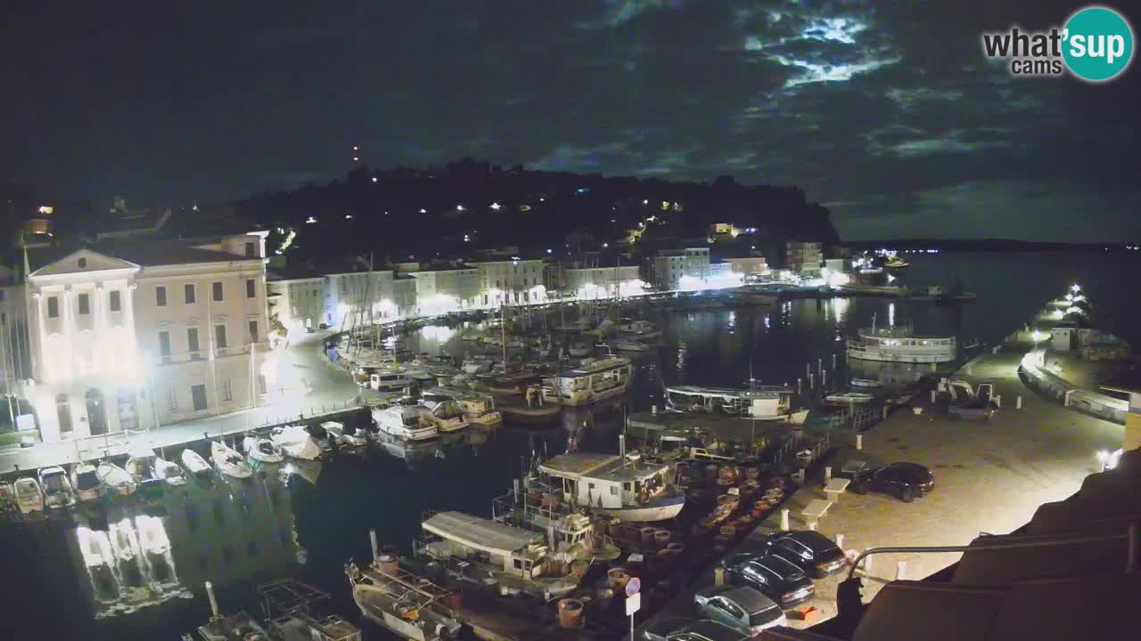 Live webcam da Pirano “Mandrač” – Splendida vista live da Villa Piranesi