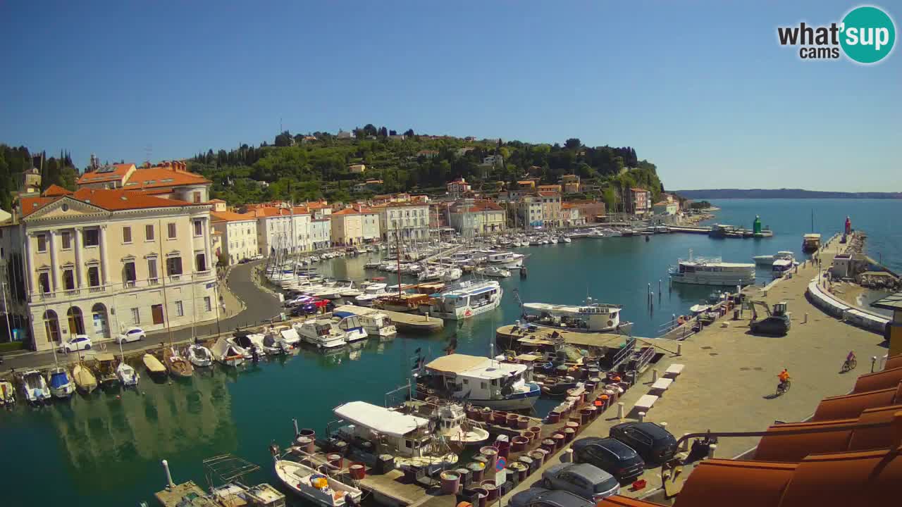 Live-Webcam aus Piran “Mandrač” – Erstaunliche Live-Ansicht von Villa Piranesi