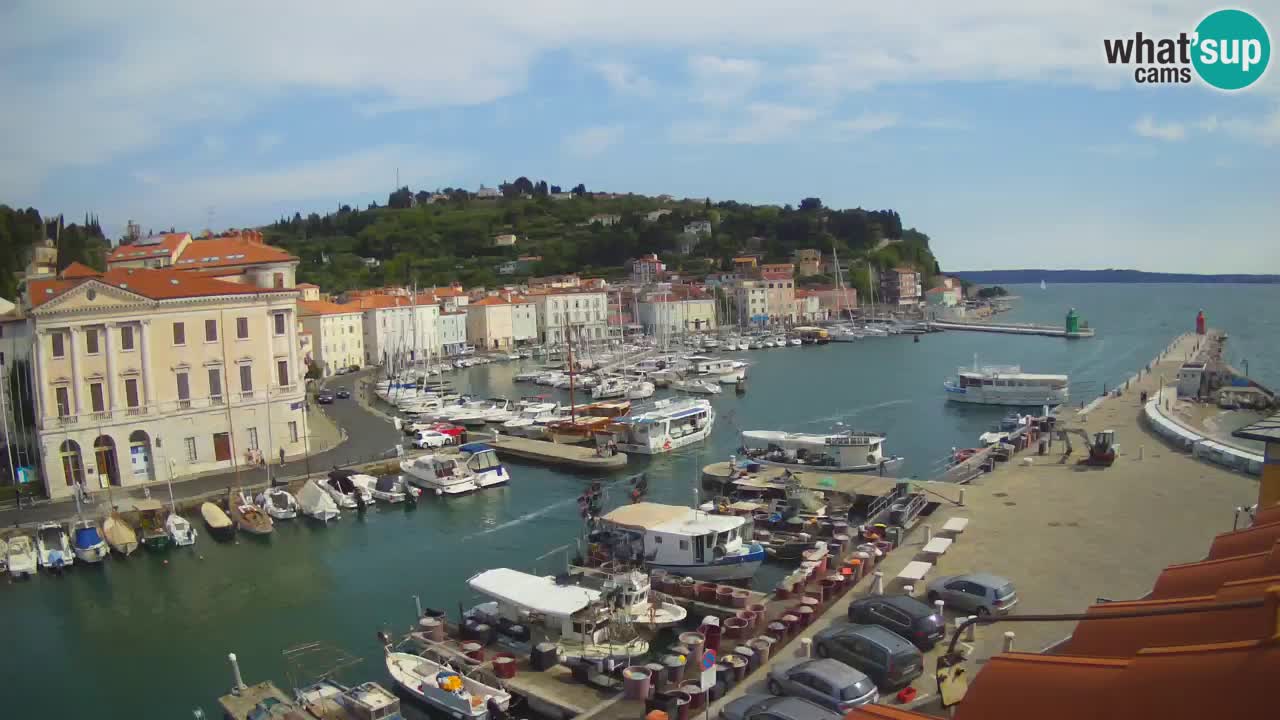 Live webcam from Piran “Mandrač” – Amazing live view from Villa Piranesi