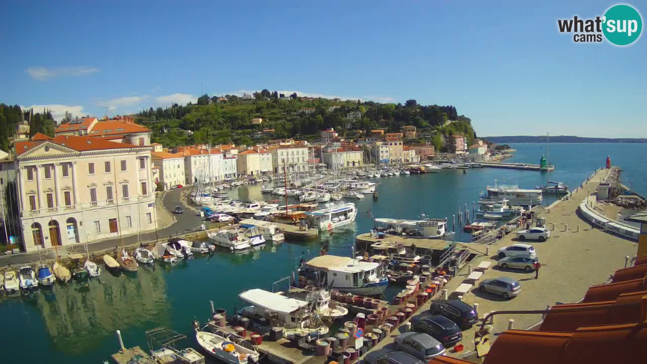 Live webcam from Piran “Mandrač” – Amazing live view from Villa Piranesi