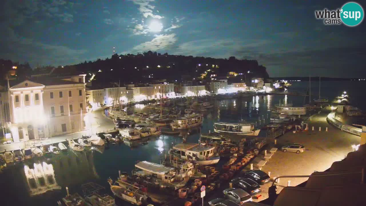 Live webcam da Pirano “Mandrač” – Splendida vista live da Villa Piranesi