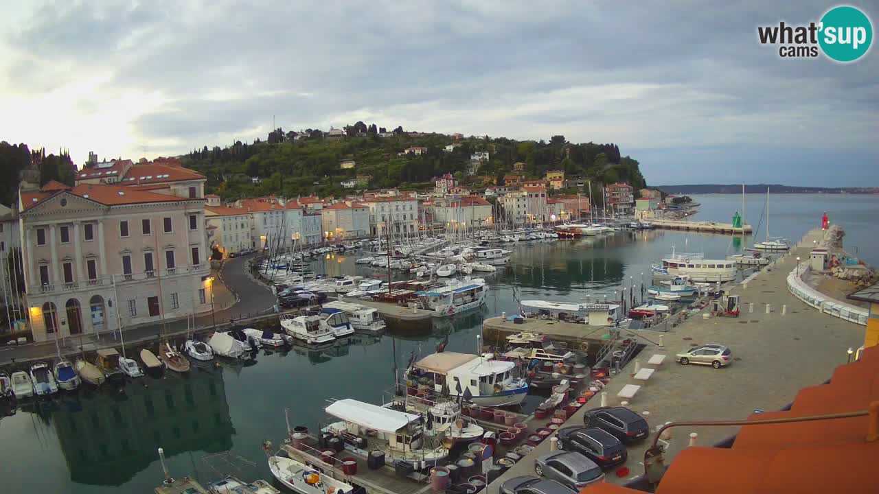 Live-Webcam aus Piran “Mandrač” – Erstaunliche Live-Ansicht von Villa Piranesi