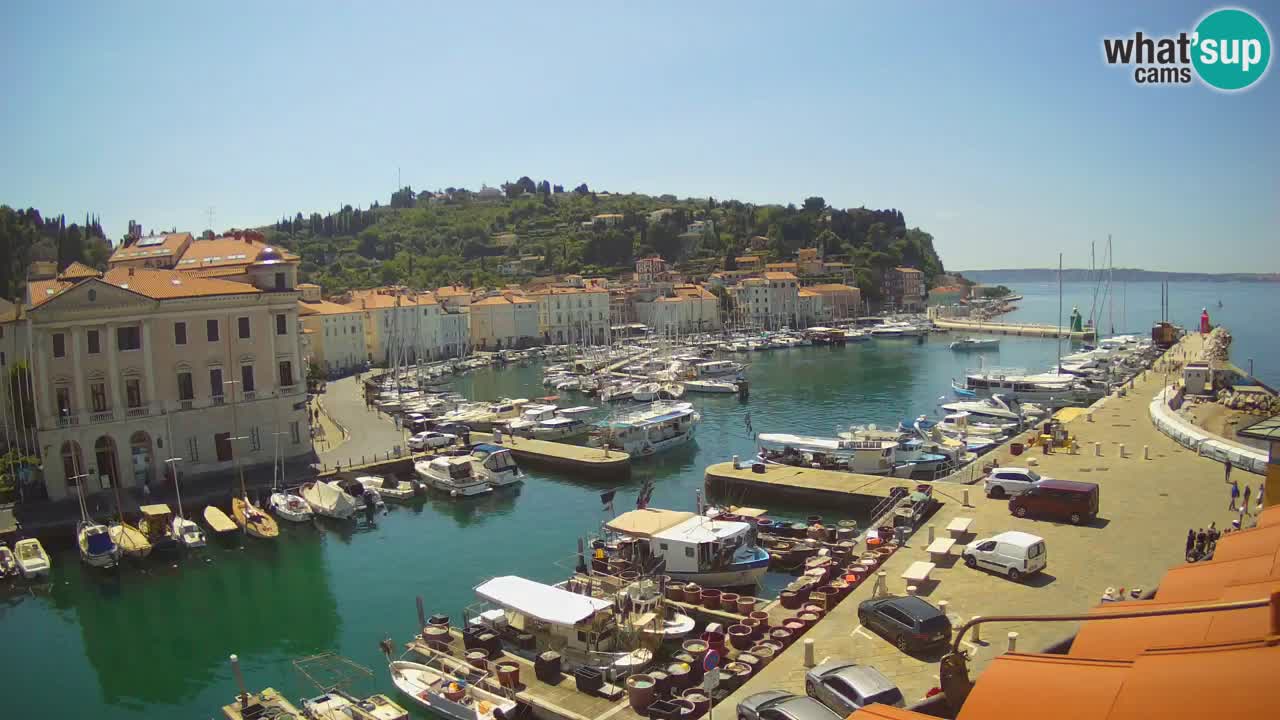 Live-Webcam aus Piran “Mandrač” – Erstaunliche Live-Ansicht von Villa Piranesi