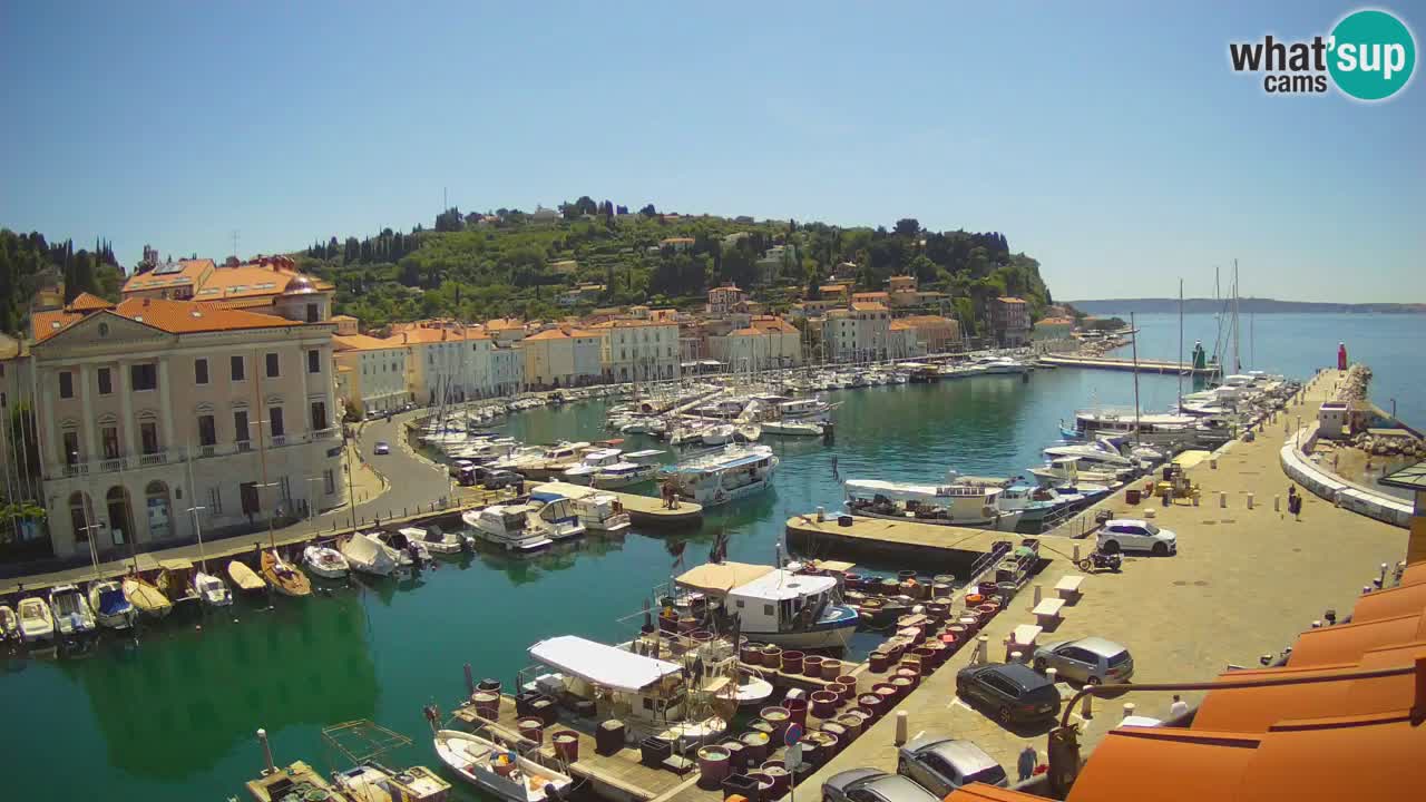 Live webcam from Piran “Mandrač” – Amazing live view from Villa Piranesi