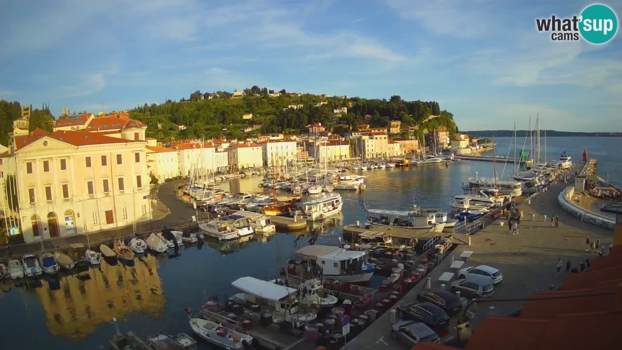 Live-Webcam aus Piran “Mandrač” – Erstaunliche Live-Ansicht von Villa Piranesi
