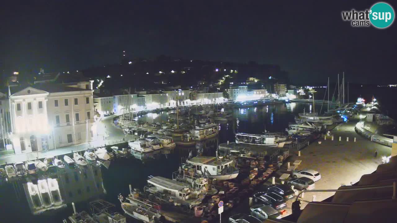 Webcam en direct de Piran “Mandrač” – Incroyable vue en direct de la Villa Piranesi